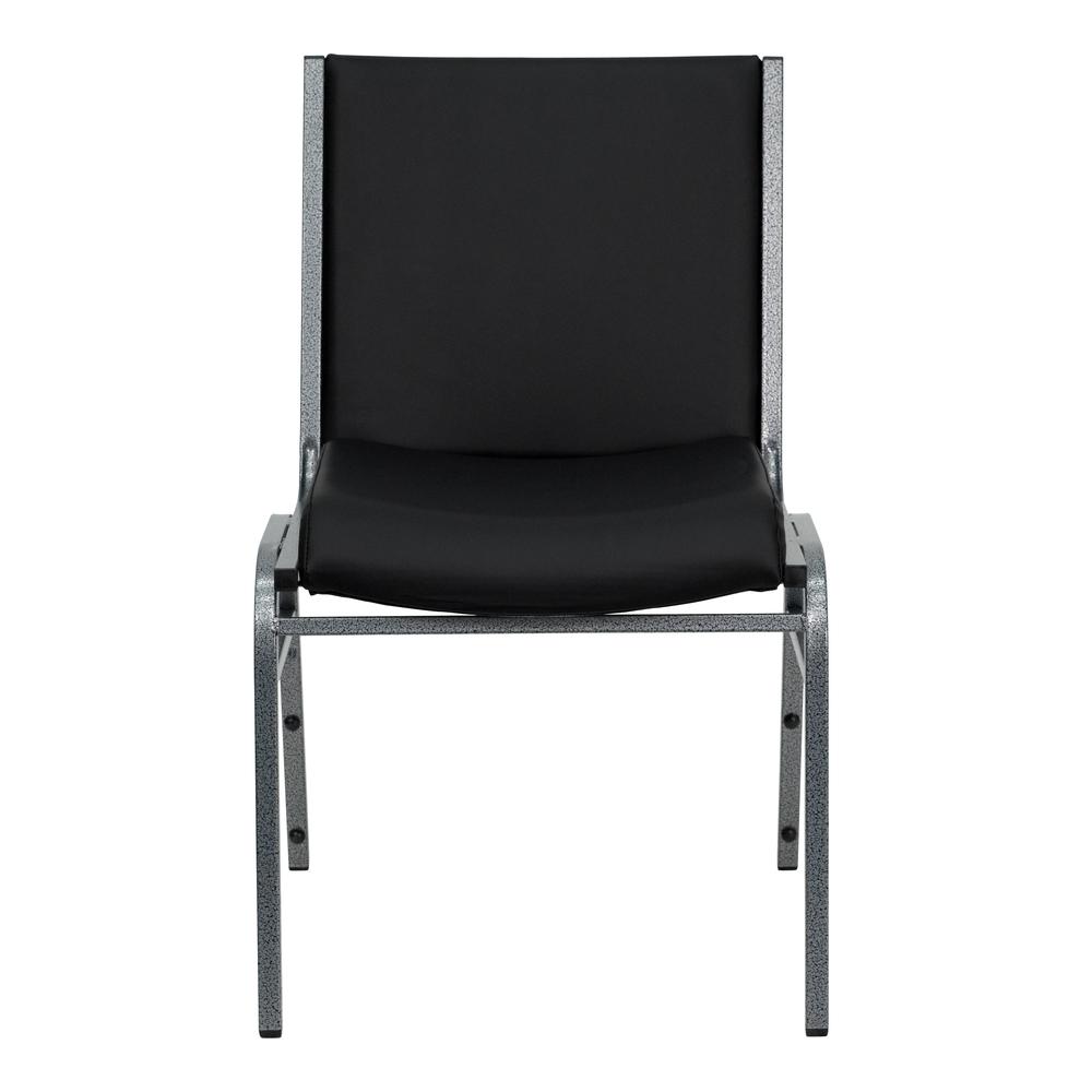 Heavy Duty Black Vinyl Stack Chair. Picture 5