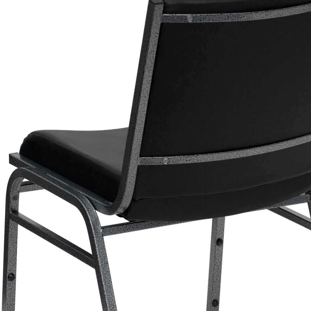 Heavy Duty Black Vinyl Stack Chair. Picture 8