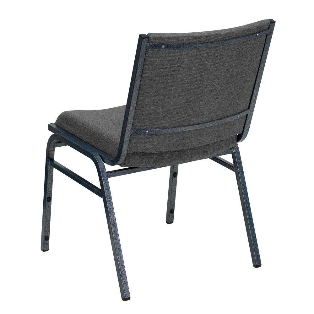 HERCULES Series Heavy Duty Gray Fabric Stack Chair. Picture 3