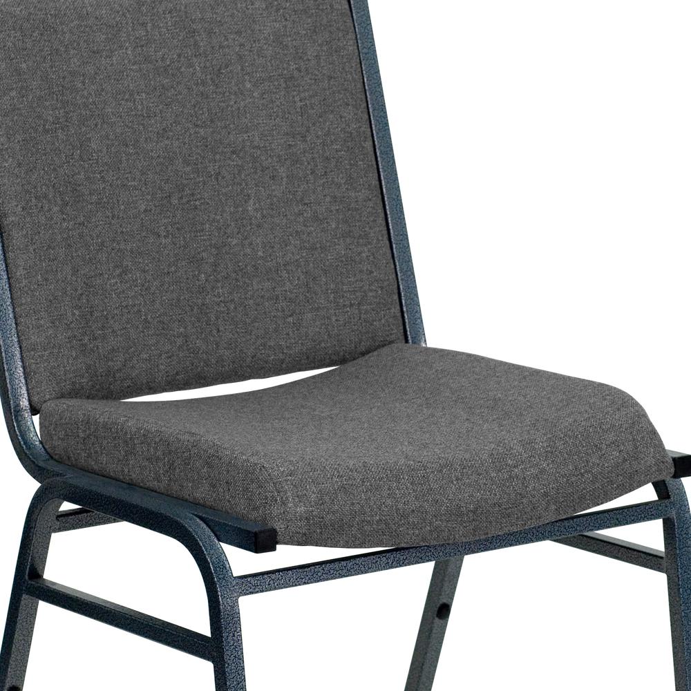 Heavy Duty Gray Fabric Stack Chair. Picture 6
