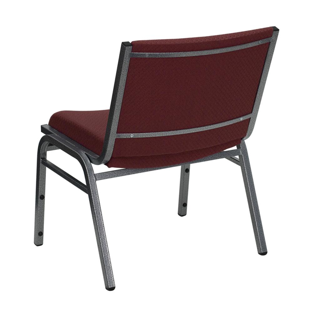 HERCULES Series Big & Tall 1000 lb. Rated Burgundy Fabric Stack Chair. Picture 3