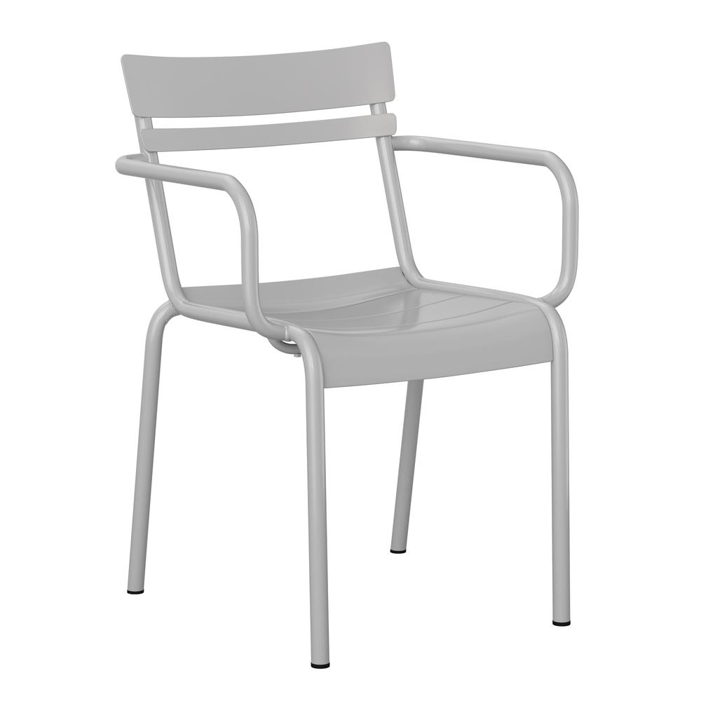 Modern Armless Commercial Grade Indoor/Outdoor Steel Stacking Bar Stool. Picture 1