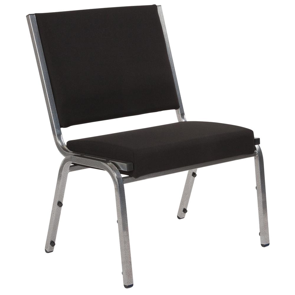 1000 lb. Rated Black Fabric Bariatric Medical Reception Chair. Picture 1