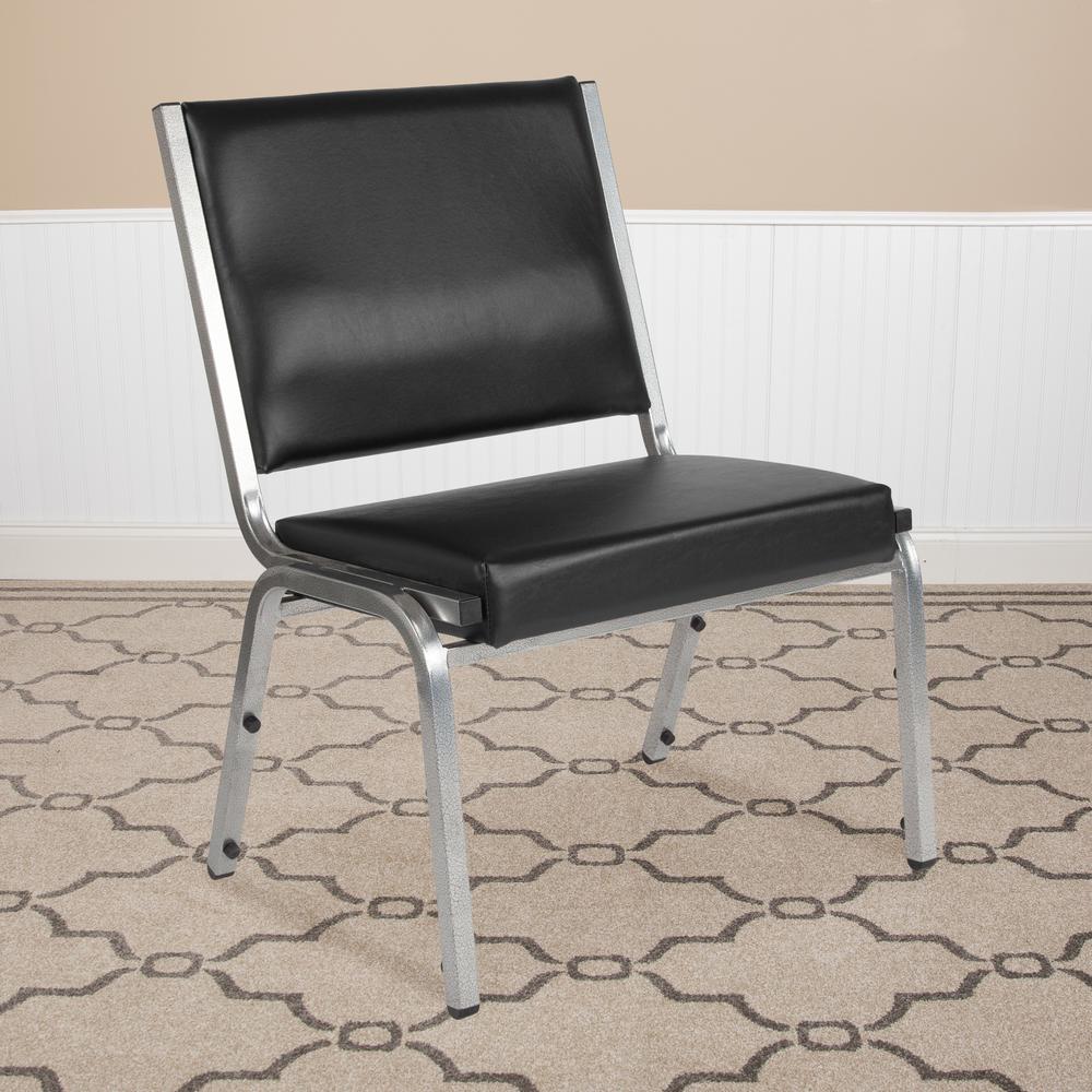 1000 lb. Rated Black Antimicrobial Vinyl Bariatric Medical Reception Chair. Picture 5