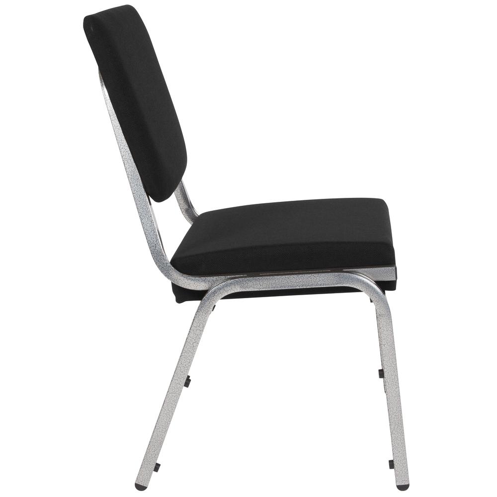 1000 lb. Rated Black Antimicrobial Fabric Bariatric Medical Reception Chair with 3/4 Panel Back. Picture 2