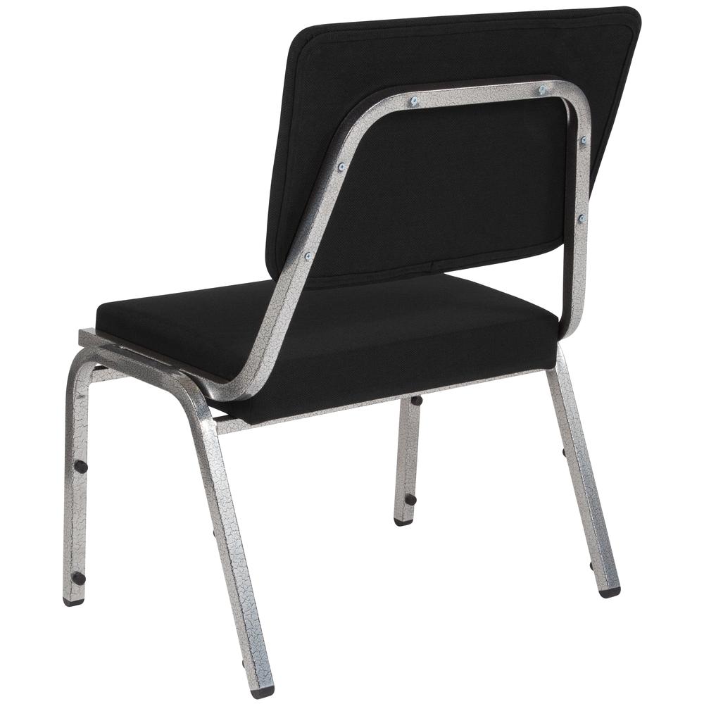 1000 lb. Rated Black Medical Reception Chair with 3/4 Panel Back. Picture 3