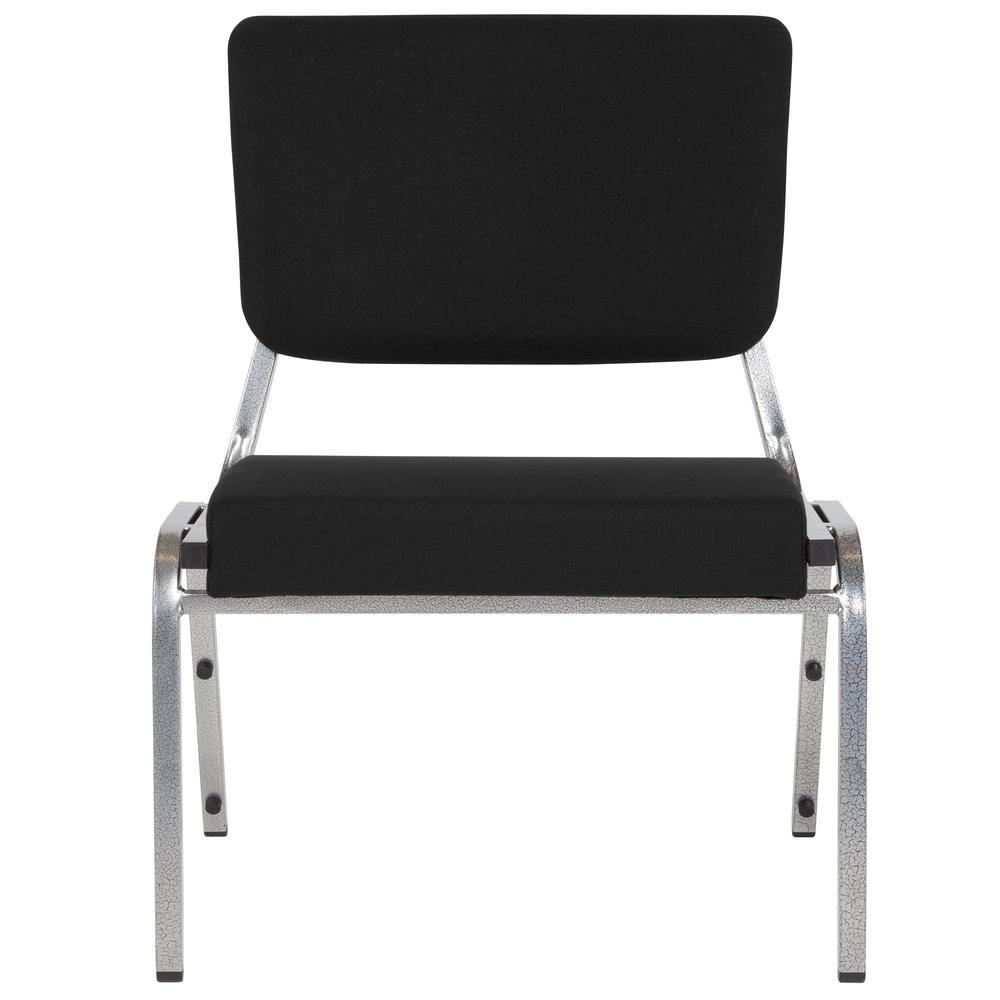 1000 lb. Rated Black Medical Reception Chair with 3/4 Panel Back. Picture 4