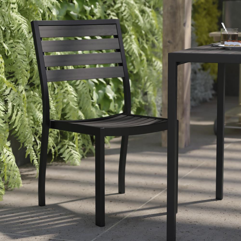 Contemporary All-Weather Patio Bar Stool. Picture 4