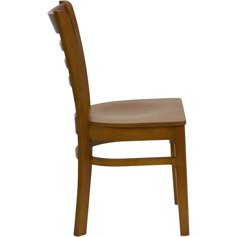 Ladder Back Cherry Wood Restaurant Chair. Picture 2
