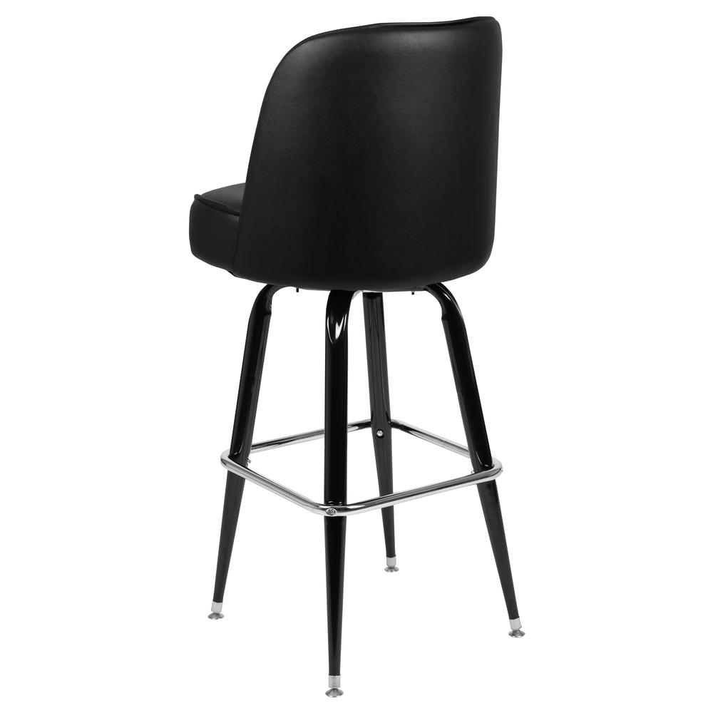 Metal Barstool with Swivel Bucket Seat. Picture 3