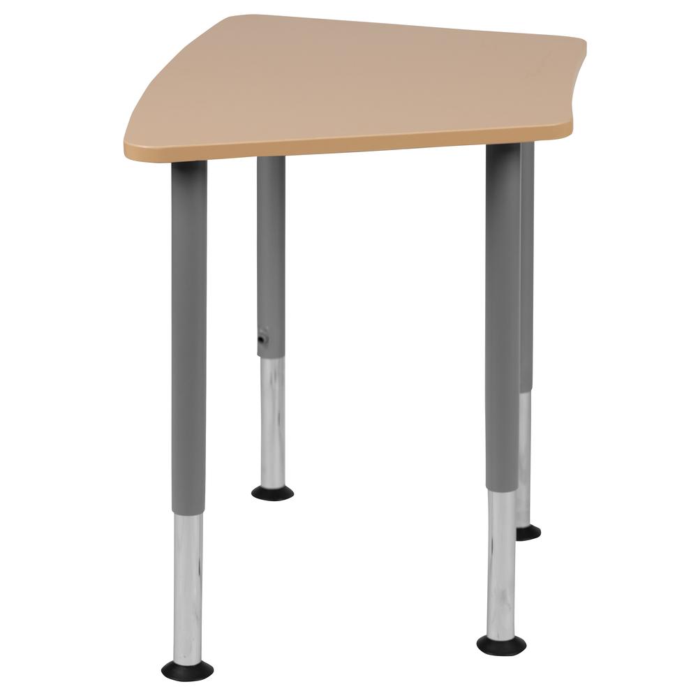 Hex Natural Collaborative Student Desk (from 22.3" to 34") - Home and Classroom. Picture 3
