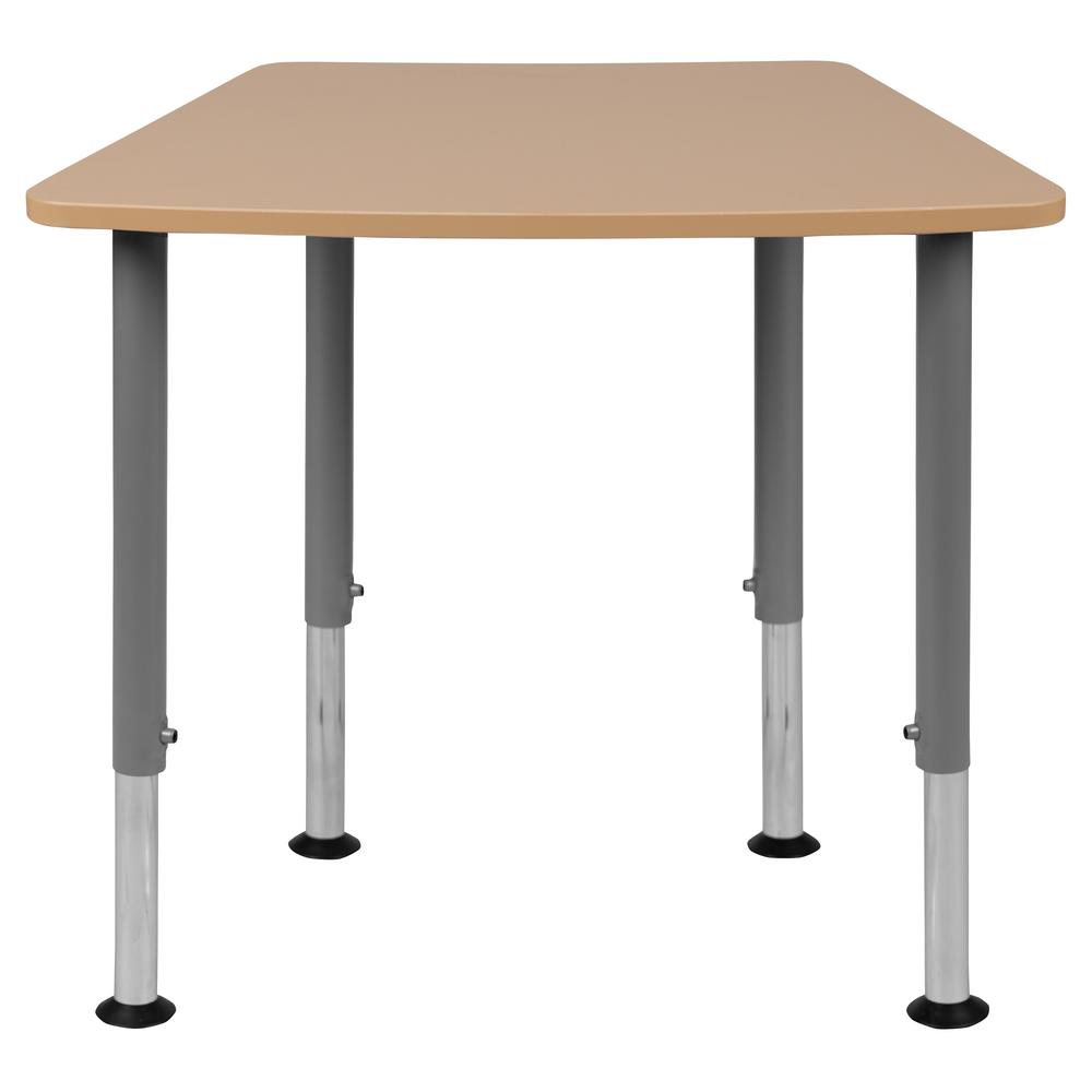 Hex Natural Collaborative Student Desk (from 22.3" to 34") - Home and Classroom. Picture 5