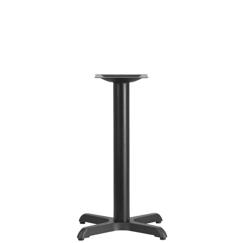 22'' x 22'' Restaurant Table X-Base with 3'' Dia. Table Height Column. Picture 1