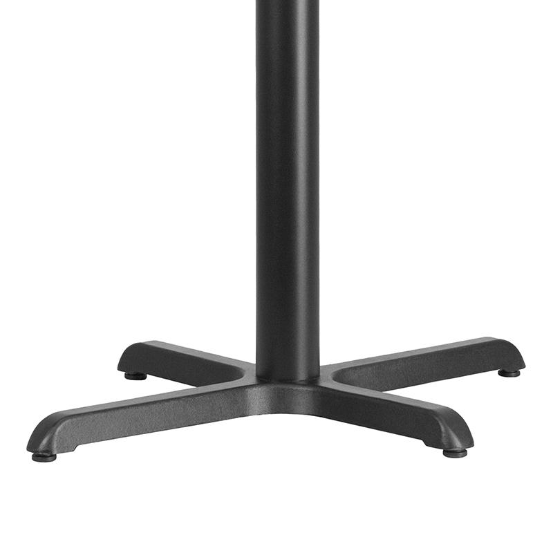 23.75'' x 30'' Restaurant Table X-Base with 3'' Dia. Table Height Column. Picture 3