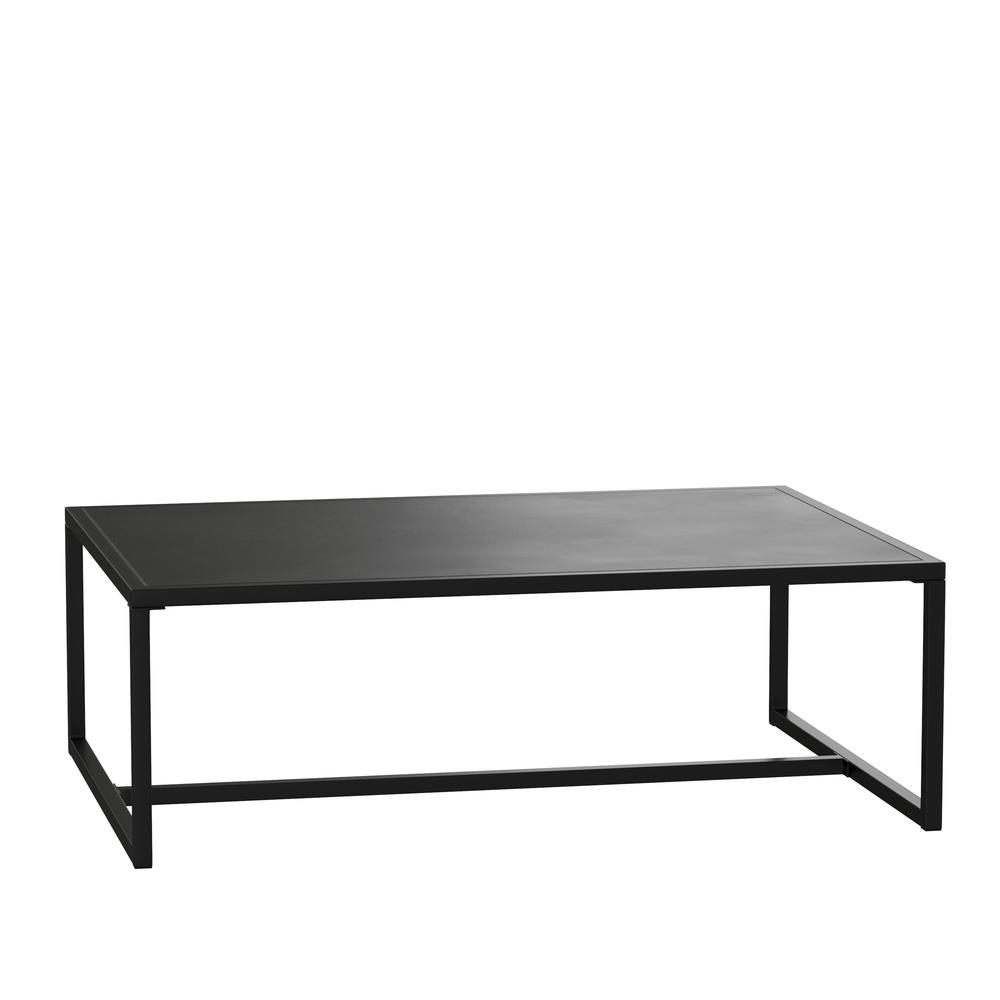 Patio Coffee Table Black Coffee Table, Porch, or Poolside - Steel Leg Frame. Picture 2