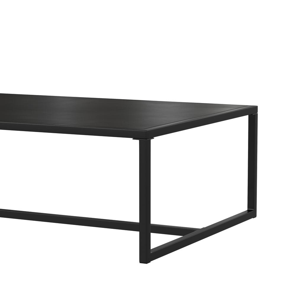 Patio Coffee Table Black Coffee Table, Porch, or Poolside - Steel Leg Frame. Picture 6