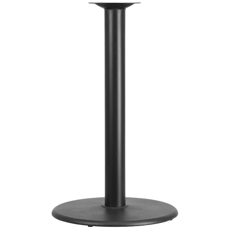 24'' Round Restaurant Table Base with 4'' Dia. Bar Height Column. Picture 1