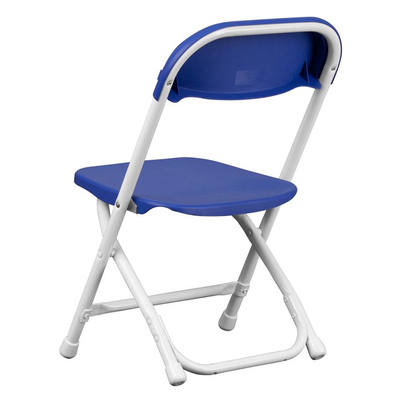 Kids Blue Plastic Folding Chair. Picture 3