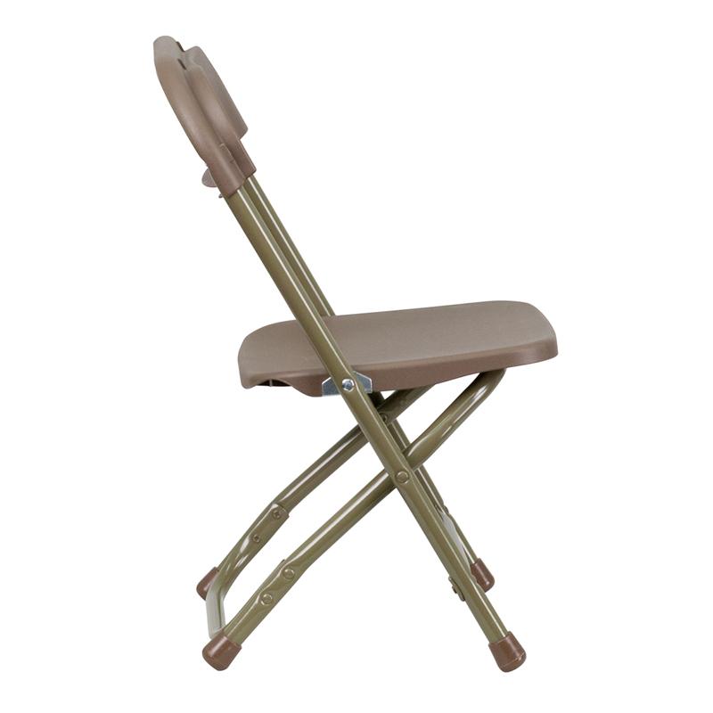 Kids Brown Plastic Folding Chair. Picture 2