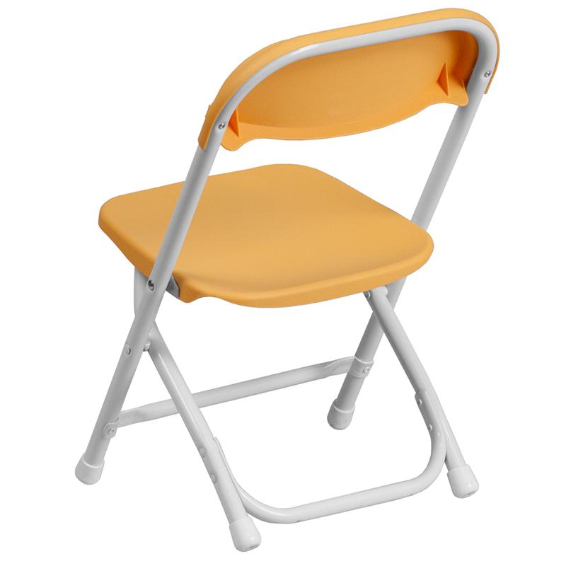 Kids Yellow Plastic Folding Chair. Picture 3