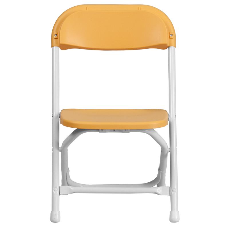 Kids Yellow Plastic Folding Chair. Picture 4