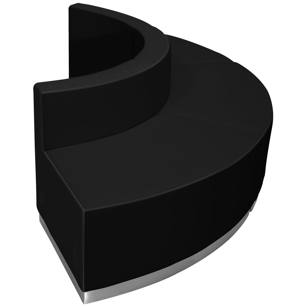 Alon Black LeatherSoft Reception Configuration, 3 Pieces. Picture 3