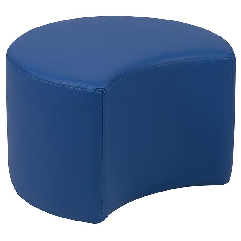 Soft Seating Collaborative Moon for Classrooms and Daycares - 12" Seat Height (Blue). Picture 3