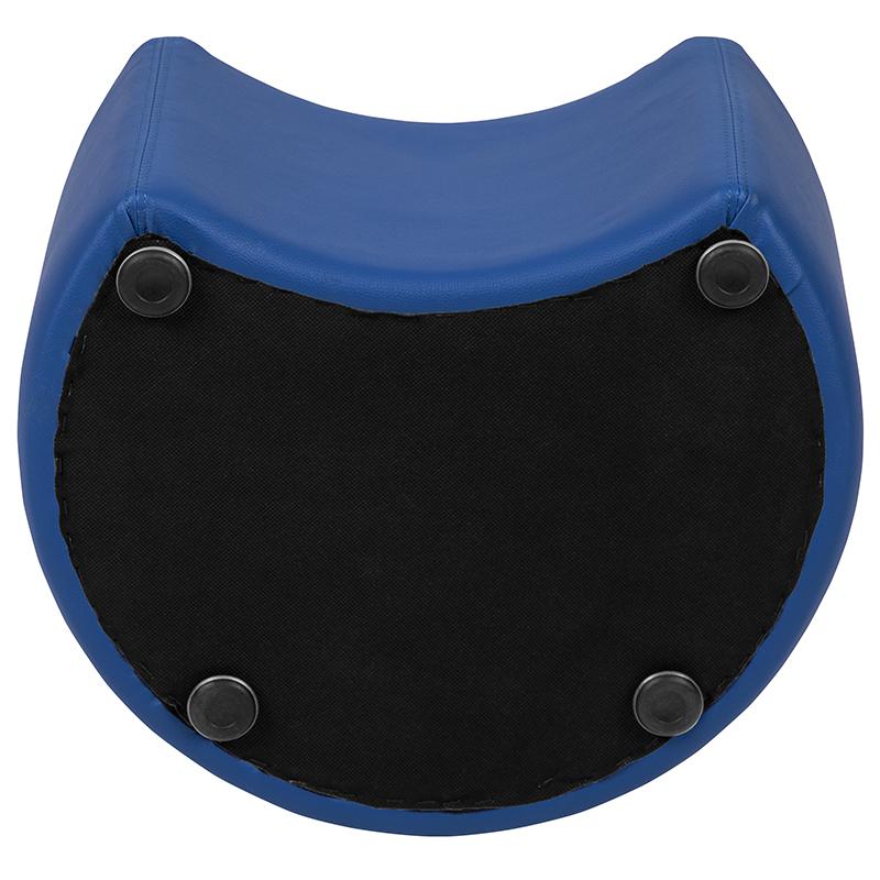 Soft Seating Collaborative Moon for Classrooms and Daycares - 12" Seat Height (Blue). Picture 11