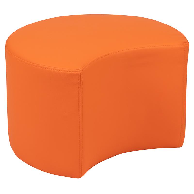 Soft Seating Collaborative Moon for Classrooms and Daycares - 12" Seat Height (Orange). Picture 3