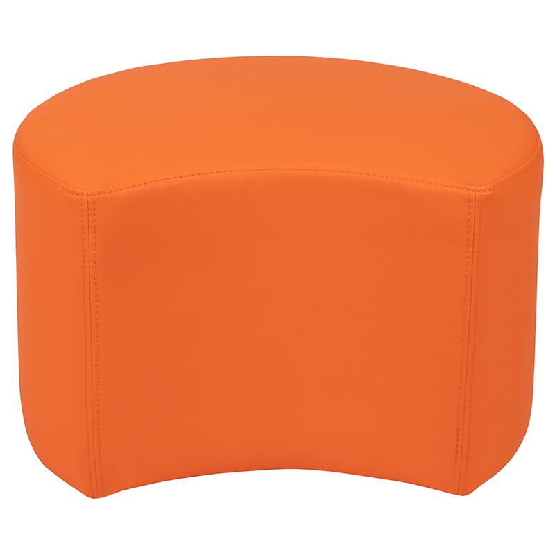 Soft Seating Collaborative Moon for Classrooms and Daycares - 12" Seat Height (Orange). Picture 9