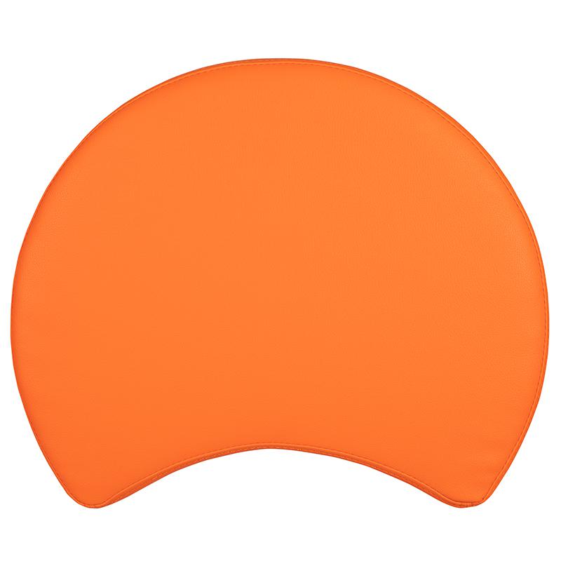 Soft Seating Collaborative Moon for Classrooms and Daycares - 12" Seat Height (Orange). Picture 10