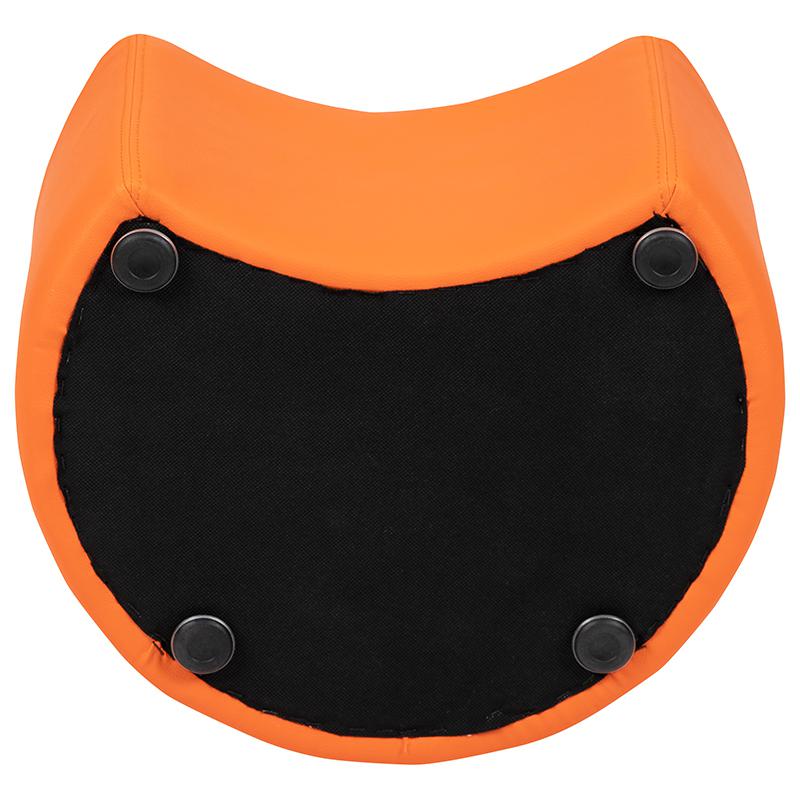 Soft Seating Collaborative Moon for Classrooms and Daycares - 12" Seat Height (Orange). Picture 11