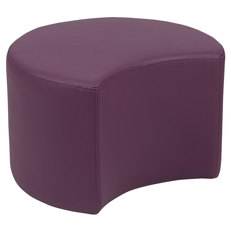 Soft Seating Moon for Classrooms and Daycares - 12" Seat Height (Purple). Picture 3