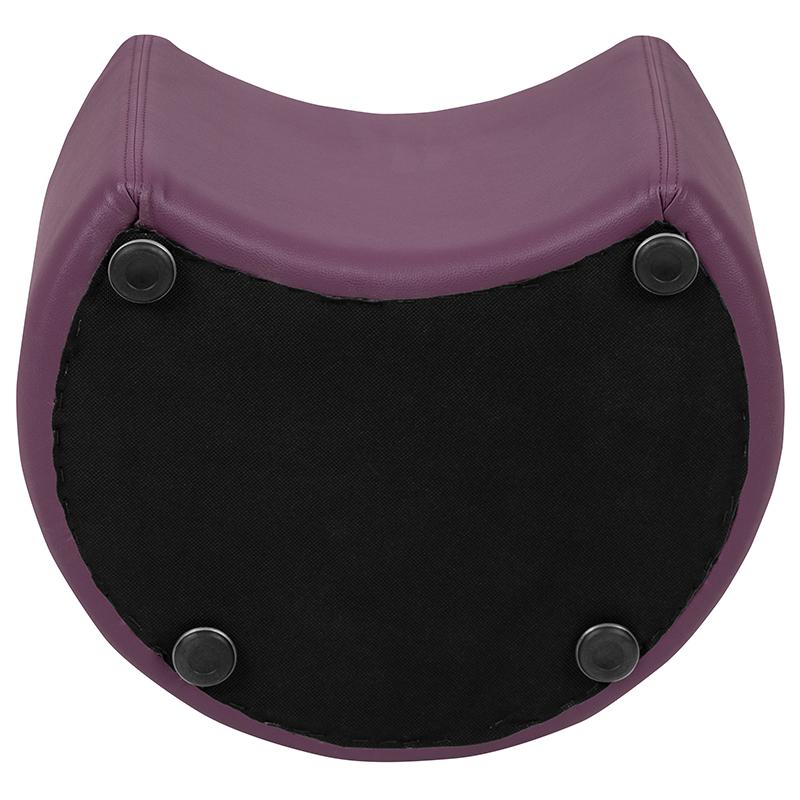 Soft Seating Moon for Classrooms and Daycares - 12" Seat Height (Purple). Picture 11