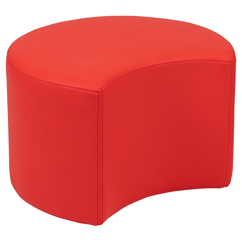 Soft Seating Collaborative Moon for Classrooms and Daycares - 12" Seat Height (Red). Picture 3