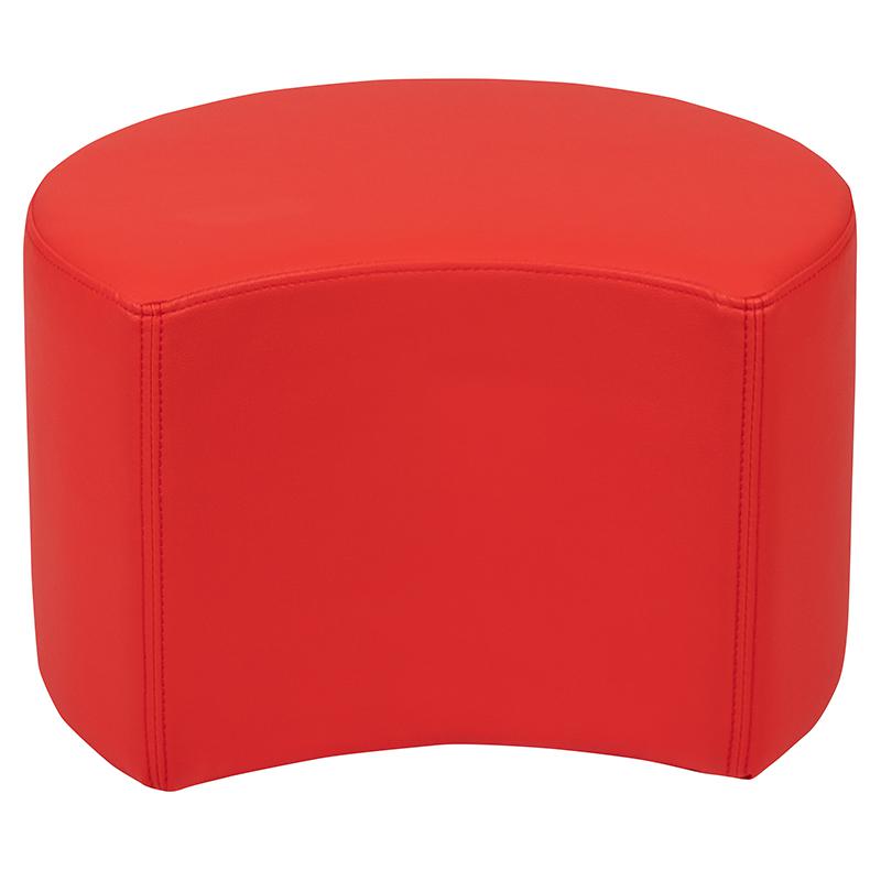 Soft Seating Collaborative Moon for Classrooms and Daycares - 12" Seat Height (Red). Picture 9