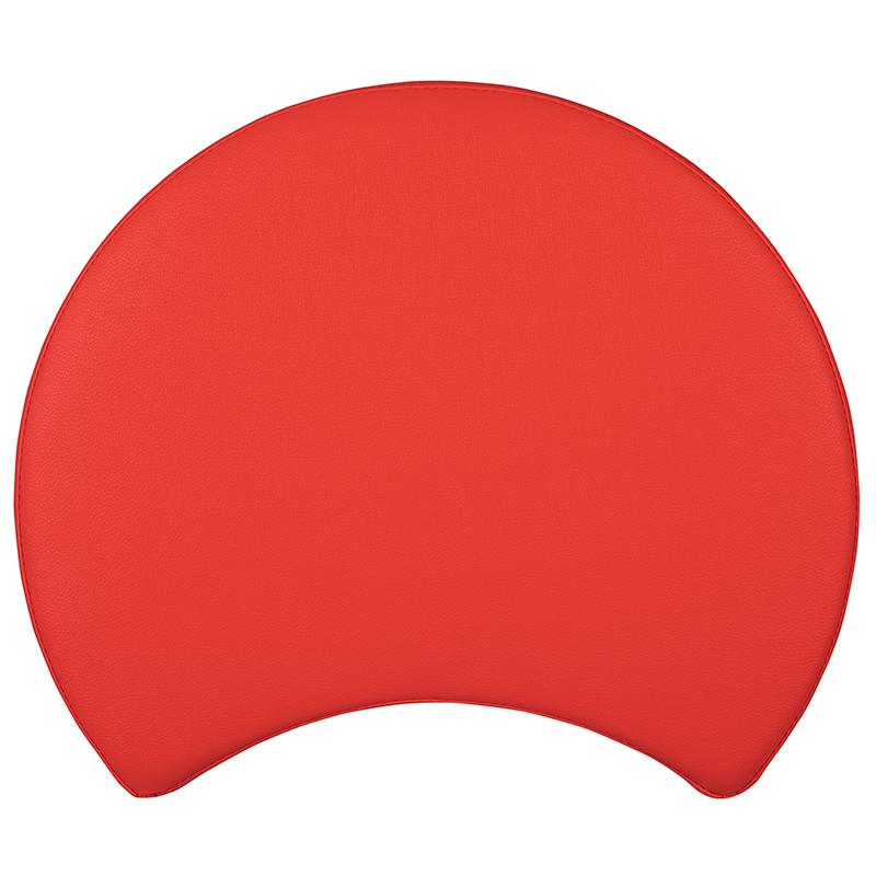 Soft Seating Collaborative Moon for Classrooms and Daycares - 12" Seat Height (Red). Picture 10