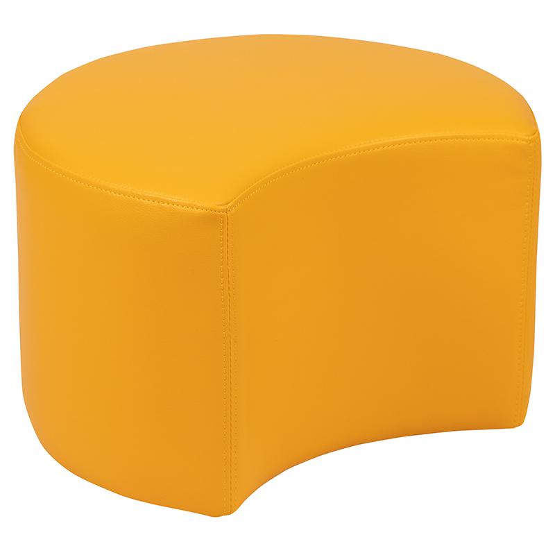 Soft Seating Moon for Classrooms and Daycares - 12" Seat Height (Yellow). Picture 3