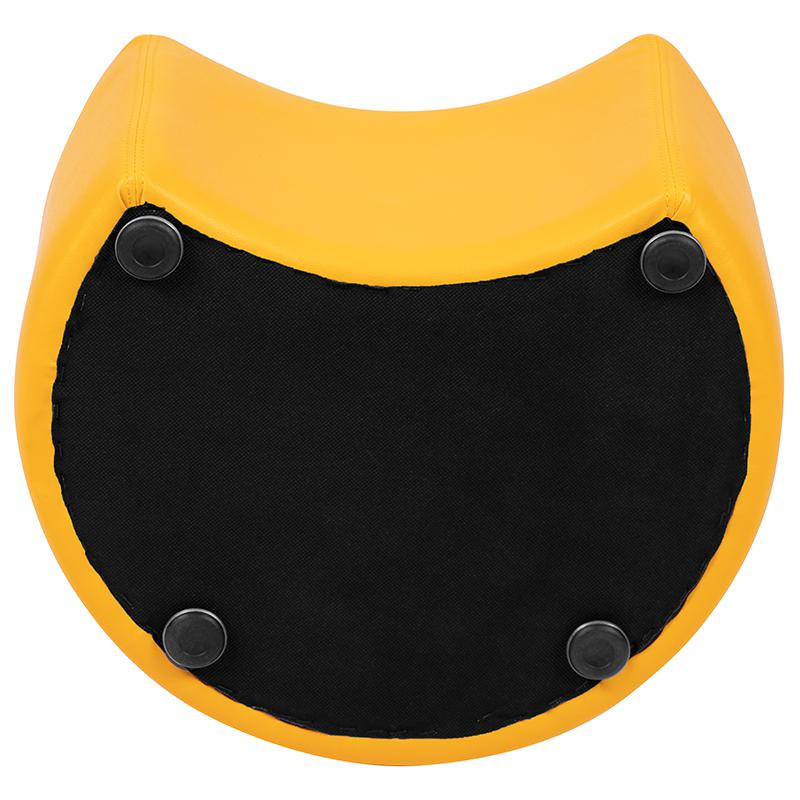 Soft Seating Moon for Classrooms and Daycares - 12" Seat Height (Yellow). Picture 11