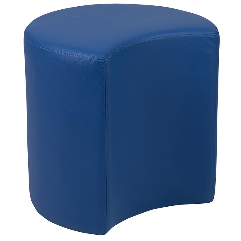 Soft Seating Moon for Classrooms and Common Spaces - 18" Seat Height (Blue). Picture 3