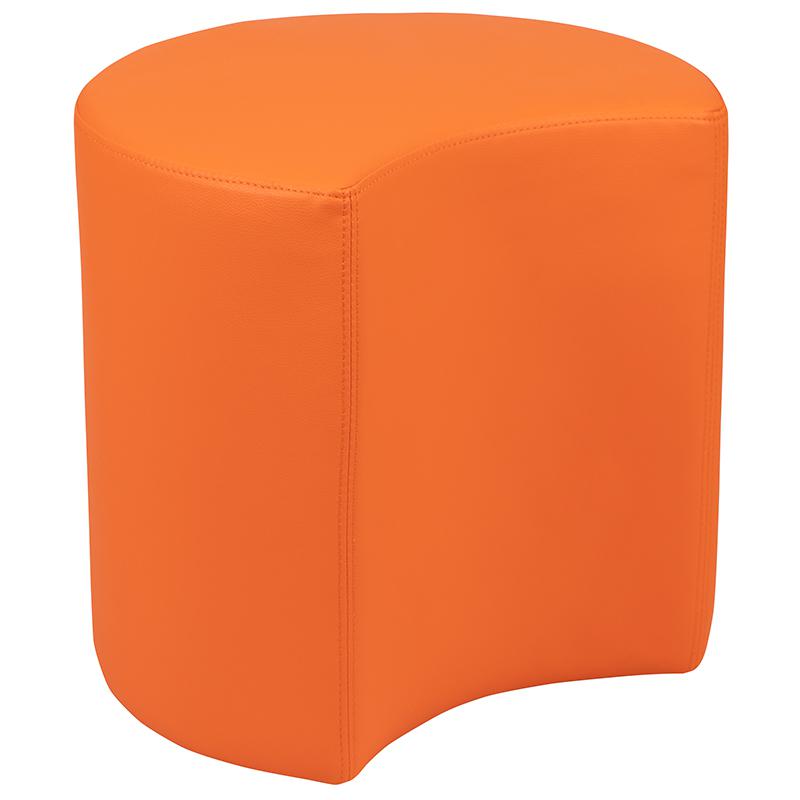 Soft Seating Collaborative Moon for Classrooms and Common Spaces - 18" Seat Height (Orange). Picture 3