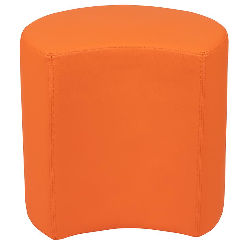Soft Seating Collaborative Moon for Classrooms and Common Spaces - 18" Seat Height (Orange). Picture 9