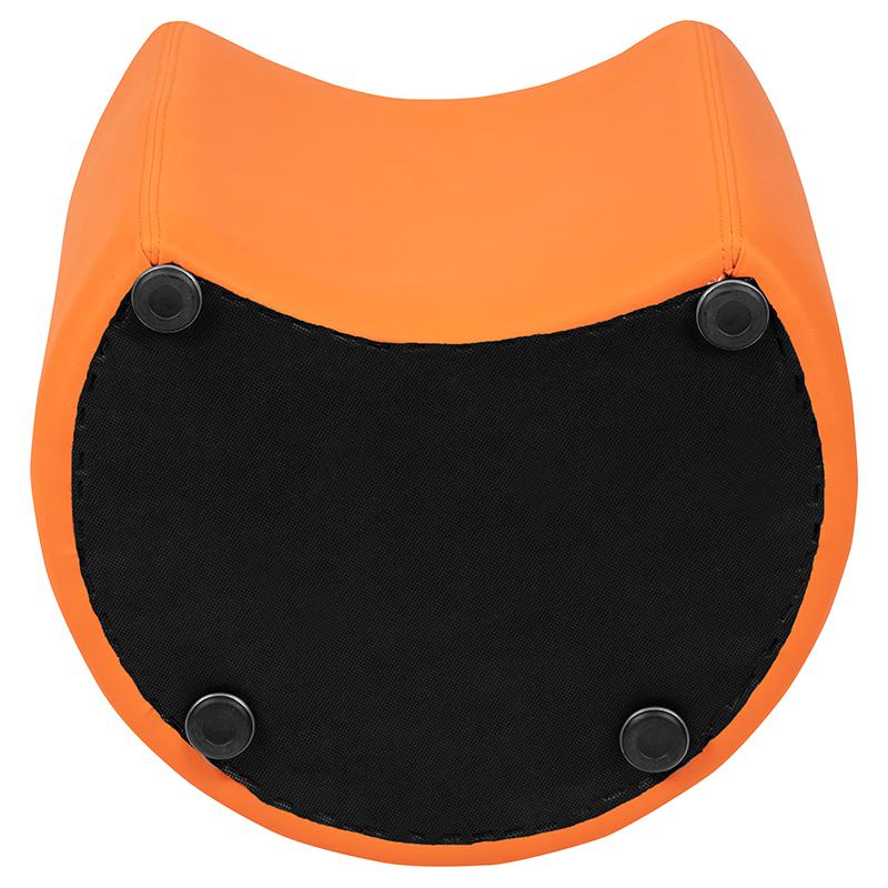 Soft Seating Collaborative Moon for Classrooms and Common Spaces - 18" Seat Height (Orange). Picture 11