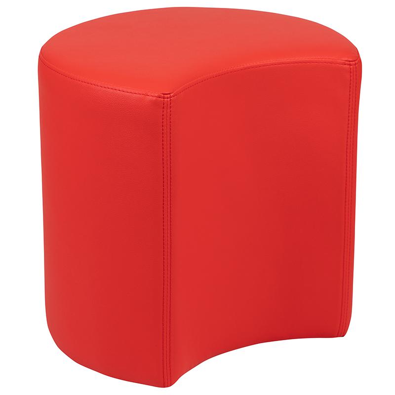 Soft Seating Moon for Classrooms and Common Spaces - 18" Seat Height (Red). Picture 3