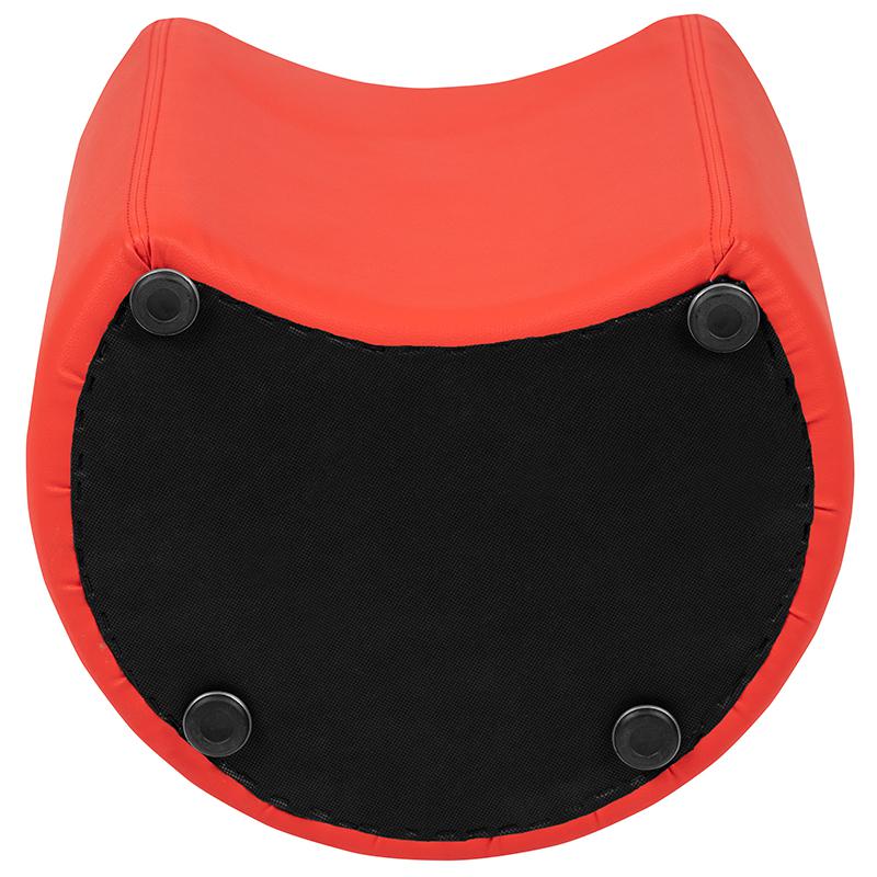 Soft Seating Moon for Classrooms and Common Spaces - 18" Seat Height (Red). Picture 11