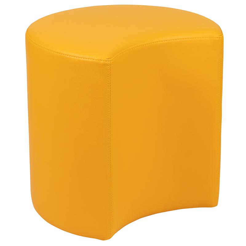 Soft Seating Moon for Classrooms and Common Spaces - 18" Seat Height (Yellow). Picture 3