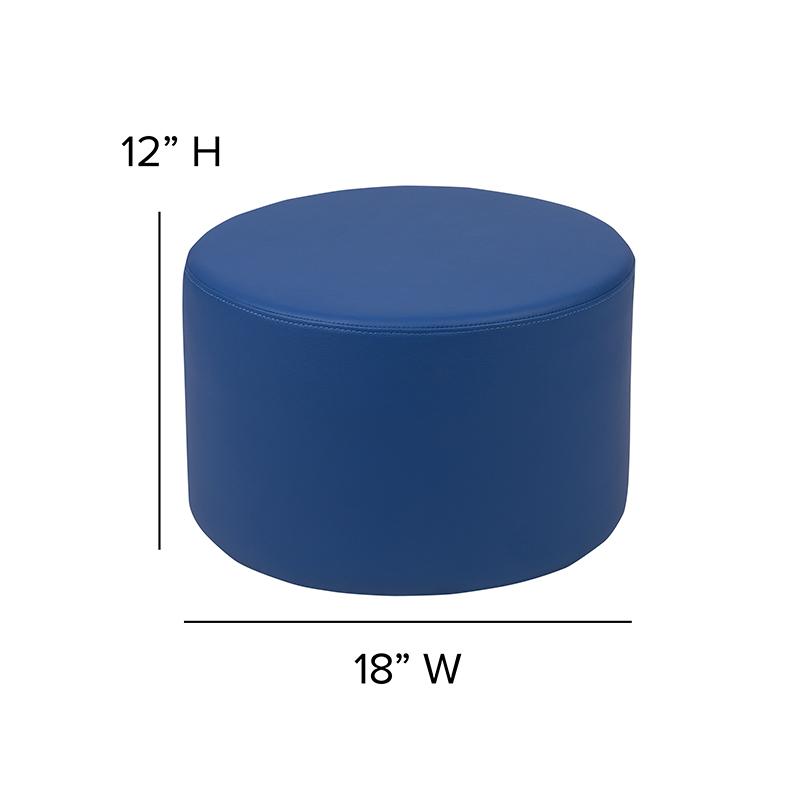 Soft Seating Circle for Classrooms and Daycares - 12" Seat Height (Blue). Picture 6