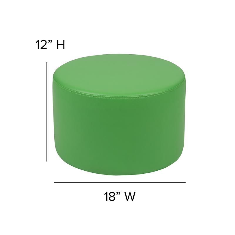 Soft Seating Circle for Classrooms and Daycares - 12" Seat Height (Green). Picture 6