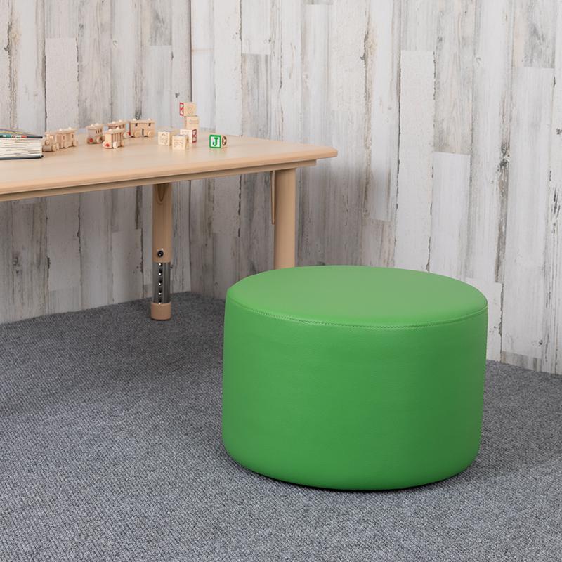 Soft Seating Circle for Classrooms and Daycares - 12" Seat Height (Green). Picture 1