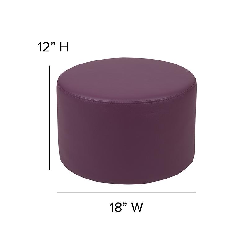 Soft Seating Collaborative Circle for Classrooms and Daycares - 12" Seat Height (Purple). Picture 6